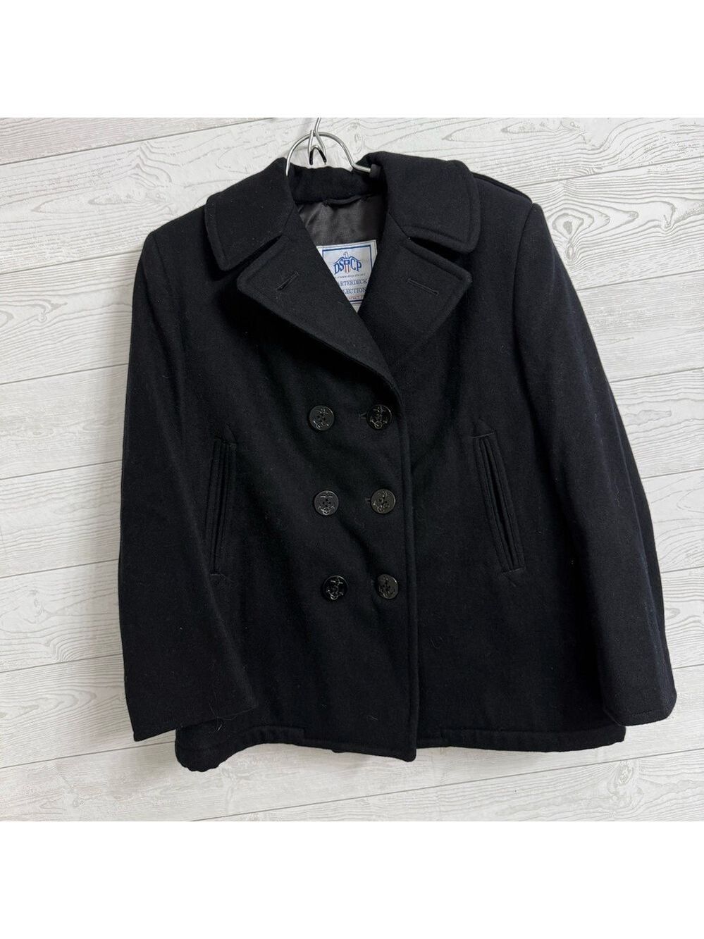 DSCP Quarterdeck class Collection Navy Women’s Navy Blue Pea Coat. Size 12S